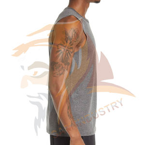 Camiseta sin Mangas para Hombre, Diseño Nuevo, Transpirable, 100% Algodón, Ecológica, Venta en Línea, Ropa Deportiva, MOQ Bajo - Product Image 2