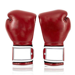 High Quality Custom Made Leather/Polyester Professional MMA Boxing <b>Gloves</b> <b>Moisture</b> Wicking Breathable Hook Loop Sports <b>Gloves</b> - Product Image 1