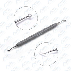 Gris clair 1 pièce embouts en acier inoxydable Instruments dentaires Outils de moulage de remplissage en résine composite dentaire Instruments de remplissage - Product Image 5
