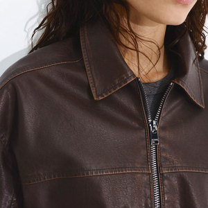 High Quality Women's Leather Jacket Elegant and Durable Genuine Leather Jacket for Ladies Breathable Motorcycle Bomber Jackets - Product Image 3