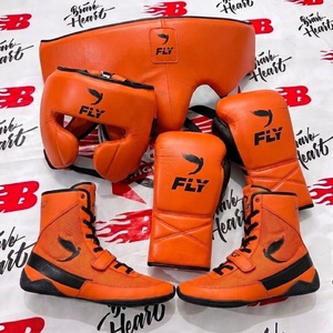 Ensemble d'entraînement et de sparring complet de qualité supérieure, bleu et noir, vente chaude, incluant protège-gland, protège-tête, gants et chaussures - Product Image 4