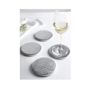 Juego de Posavasos de Metal Plateado con Soporte Decorativo para Accesorios de Bar en Casa - Product Image 3