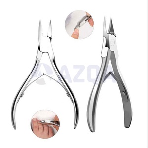 Coupe-ongles à pointe fine en acier inoxydable, lames droites et aiguisées, double ressort, joint de raccordement, outil professionnel de manucure et pédicure - Product Image 3