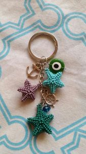 Handmade Embroidery Beaded <b>Keychain</b> Eco-Friendly Classic Unique Artisan Craft Purse Charm Gift Idea Fashion Deco - Product Image 5
