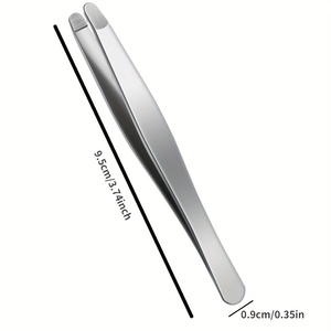 Professional Round Tip Eyebrow Tweezer Precision Hair Removal <b>Tool</b> <b>Safe</b> Grip Design for Smooth Facial Grooming - Product Image 1