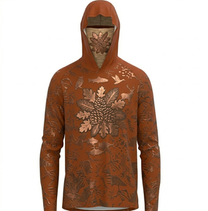 Chemises de pêche en polyester de haute qualité UPF50+, séchage rapide, à capuche, respirantes, protection solaire, 100% polyester - Product Image 4