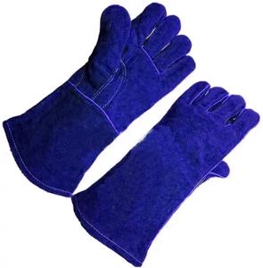 Guantes de Seguridad Industriales para Soldadura, Certificación CE, 11 oz, Sin Látex, Reforzados con Piel de Vacuno, Antiestáticos, Flexibles, Antideslizantes - Product Image 1