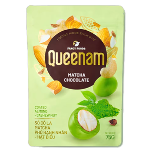 Proveedor Mayorista, Venta Directa de Fábrica, Chocolate Dragee OEM/ODM HALAL 75G, Bocadillos de Nueces de Almendra y Anacardo Cubiertos con Chocolate Matcha - Product Image 1