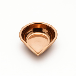 Lámparas de aceite Diya de cobre, Vilakku tradicionales, decorativas, Deepam para la sala de Pooja, el hogar, el templo, decoración festiva - Product Image 4