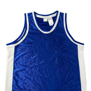 Unisex <b>Blue</b> Custom Team Basketball Jersey Sleeveless Tank <b>Top</b> Solid Color Moisture Wicking Polyester UV Protection Regular Fit - Product Image 4