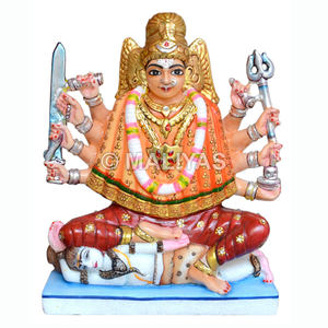 พระแม่บดราคัลีมูรติ |   รูปปั้นพระแม่บาดราคัลีหินอ่อนพรีเมียมสำหรับบ้านและวัด – มาลียาส - Product Image 1