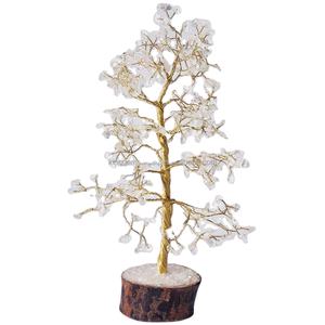 En gros Naturel Clair Quartz Gemme Arbre M-SEAL Base En Bois pour Amour Décor À La Maison Pierre Semi-Précieuse Artisanat pour Feng Shui Reiki - Product Image 1