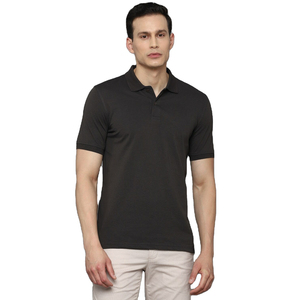Polo court pour homme en jersey 100% coton, tricoté, couleur unie personnalisée, séchage rapide, respirant, écologique, décontracté, taille plus - Product Image 1