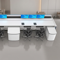 Console de commande d'éclairage, table de poste de travail pour centre de commande, poste de surveillance CCTV, mobilier de salle de contrôle industrielle