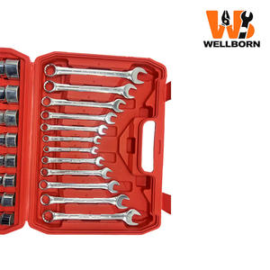 Jeu de douilles à cliquet de 37 pièces 1/2 pouce - Jeu de clés combinées avec embouts de perçage, kit d'outils manuels en acier CR-V pour la réparation automobile - Product Image 5