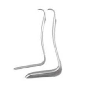 Ensemble d'opératoires vaginaux Kallmorgen en acier inoxydable, rétracteurs, petits (70x40) et grands (90x40), instrument chirurgical pour examen gynécologique - Product Image 1