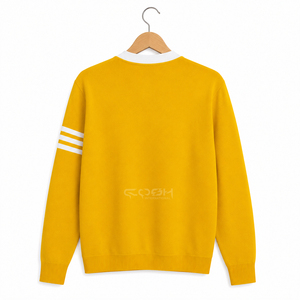 Cosh International Sorority Acrylic Wool Blend - Cárdigan Elegante de Manga Larga en Color Amarillo, Suéter Abrigado para el Invierno - Product Image 4