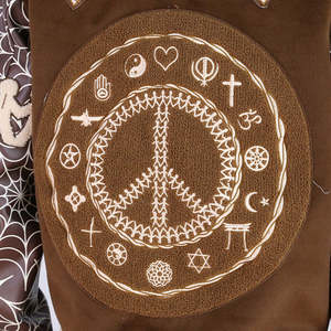 Veste universitaire Fuzenta International, style streetwear, col Byron, broderie en chenille, manches en cuir, vestes universitaires Letterman - Product Image 5