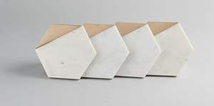 Posavasos de Madera de Lujo Ecológico y Moderno para Té/Café/Cócteles con Color Personalizado y 10 cm de Diámetro - Product Image 4