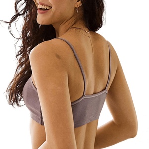 Logo personnalisé vêtements sans manches Stringer Gym Yoga femmes débardeurs Fitness entraînement confortable sport soutien-gorge - Product Image 2