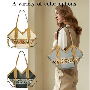 Sac à bandoulière en forme de couronne pour femmes, sac à main professionnel en cuir véritable de haute qualité, pour le bureau et les affaires - Product Image 2