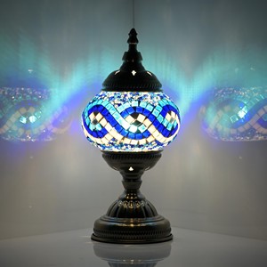 Handcrafted <b>Brass</b> Moroccan <b>Lantern</b> with Crystal - Wholesale Decorative Lighting - Product Image 3