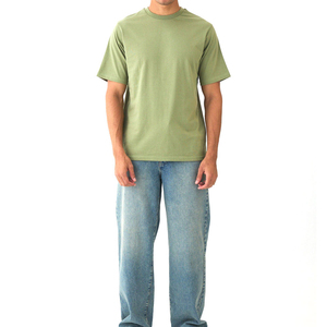 Nouveauté T-shirts décontractés pour hommes en coton 100% de 220 grammes, taille plus, avec logo sur le devant, style streetwear - Product Image 5