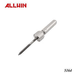 Stainless Steel Swageless <b>Threaded</b> Stud Terminal Quick <b>Lock</b> Free Angle Removable Screw Spring <b>Lock</b> Cable Railing Fitting - Product Image 5