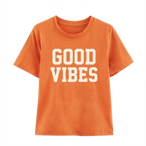 Camiseta de Mujer de Manga Corta, Estilo Casual de Verano, Precio Económico, Venta al Por Mayor, Servicio OEM, Ligera - Product Image 5