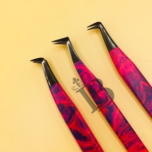 Nouvel Arrivage Extensions de Cils en Papier Recyclé Couleur Ombrée, Pinces à Cils Noires à Pointe Plasma, Cils en Vison - Product Image 6