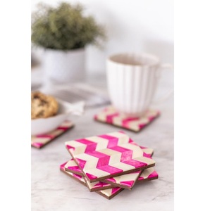 Artisan Bone Inlay <b>Drink</b> <b>Coasters</b> High End Home Decor - Product Image 1