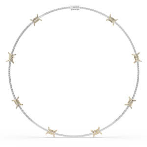 Pendentif en diamant IGI de 7,10 carats, or 10 carats, taille ronde, clarté E VS1, collier de bijoux fins légers et uniques - Product Image 1