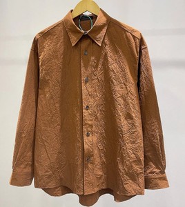 Chemise plissée décontractée à manches longues pour homme, tendance et personnalisable, en tissu sergé tricoté 100 % coton, infroissable - Product Image 5