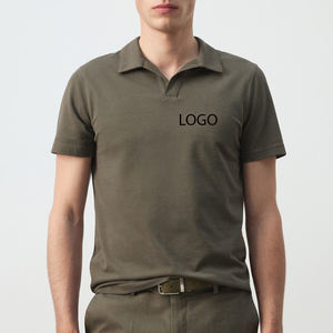Polo décontracté élégant pour homme, prêt pour le bureau, col rabattu, prix abordable, design stylé, service OEM, tenue décontractée 2026 - Product Image 1