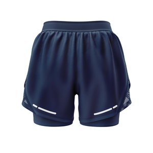 Mens Breathable Quick Dry <b>Running</b> <b>Shorts</b> Mid Waist Elastic Waist Athletic Training <b>with</b> Mesh Layer and Compression <b>Liner</b> - Product Image 4