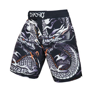 Shorts de sport de combat MMA BJJ No-Gi pour hommes, personnalisables avec logo et étiquette de taille, pour arts martiaux - MOQ 1 pièce - Product Image 4