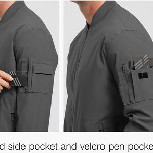 Chaqueta Bomber Personalizada de Alta Calidad para Hombre, Diseño Nuevo, Reversible, con Cuello Alto y Bolsillos Decorativos, Venta al Por Mayor - Product Image 3