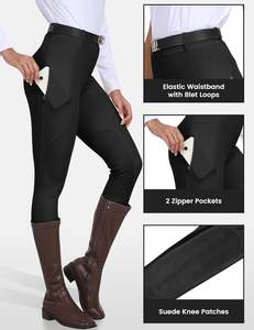 Pantalones de Montar a Caballo con Logotipo Personalizado, Pantalones de Equitación Profesionales, Transpirables, Elásticos y Cómodos - Product Image 5