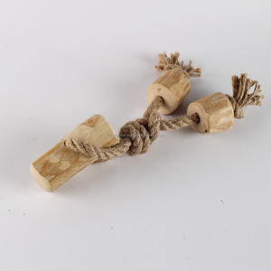 ขายส่งของเล่นที่แข็งแรงดึงสำหรับสุนัขสนับสนุนการเล่นแบบโต้ตอบไม้กาแฟเคี้ยวดึงผู้ผลิตจากเวียดนาม ODM และราคาถูก - Product Image 2