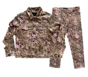 Ensemble de survêtement en denim imprimé sur toute la surface, respirant et écologique, unisexe, grande taille, veste et jean d'automne JAYCAN SPORTS - Product Image 1