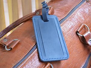 Etiquetas de Equipaje de Cuero Genuino, Etiquetas de Viaje Personalizadas con Grabado, Etiquetas de Maleta con Cubierta de Privacidad, Etiquetas de Identificación al por Mayor LMP-0223 - Product Image 5