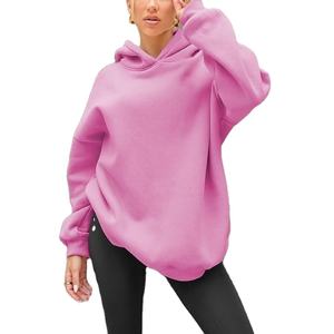 Luxury Quality Oversized Cotton Hoodie for Women Custom Design with Low MOQ Heavyweight Knitted Front Logo <b>Long</b> Clothing BD - Product Image 4