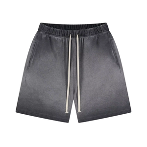 Shorts Streetwear Premium pour Femme en Coton Molletonné Épais Effet Délavé Acide – Personnalisation Logo OEM ODM – Fournisseur en Gros - Product Image 3
