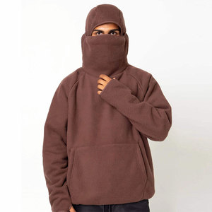 Cagoules d'hiver pour hommes à prix abordable, en molleton 100% coton, respirantes, confortables, personnalisables, couleur unie, pour le sport - Product Image 1