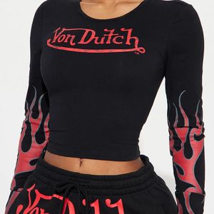 FITSALES Crop top à manches longues en tricot côtelé de haute qualité, col rond, vêtements de sport pour femmes, tissu confortable - Product Image 2