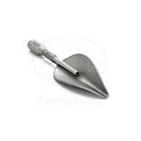 Cuillère d'alimentation réutilisable en acier inoxydable pour oiseaux avec connecteur Luer-Lock 2" x 0.8" compatible avec toutes les seringues