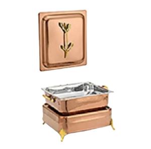 Custom Antique Handmade Table <b>Top</b> Stainless Steel Chafing Dish Durable with Stylish Classic Shape and Lid - Product Image 1