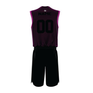 Uniforme de basket-ball édition équipe, nom du joueur personnalisé, tissu durable, séchage rapide, sans manches, impression par sublimation, toucher doux toute saison - Product Image 2