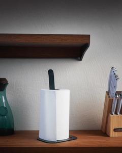 Modern Powder Coated Steel Paper Towel <b>Holder</b> Stand Countertop <b>Kitchen</b> <b>Tissue</b> Roll Dispenser for Home & Hotel - Product Image 2