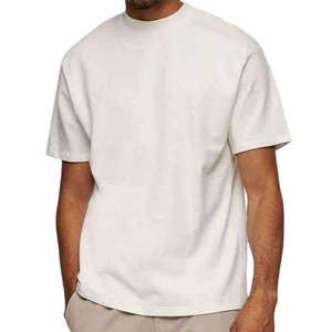 Camiseta de Cuello Redondo para Hombre, de Algodón, Informal, de Verano, Lisa, con Logotipo Personalizado, OEM, ODM, Ropa al por Mayor - Product Image 1